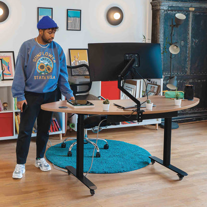 Bureau assis debout incurvé - DYNAMIC CURVE