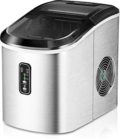 EUHOMY Nugget Ice Machine — 34 lbs/Day Portable Countertop Model with Removable Lid