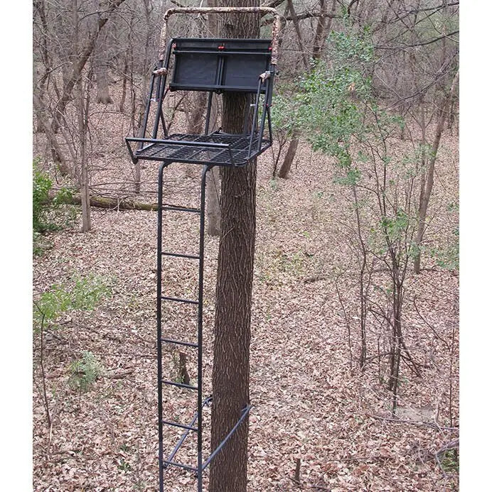 X-Stand Jayhawk 20-Inch Two-Person Tree Stand  Lightweight Hunting Ladder Platform with Safety Features