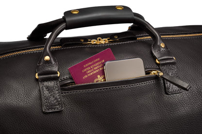 Leather Weekender - Black