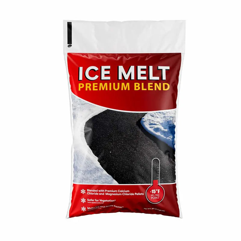 20lb Ice Melt Blend with Ca & Mg Chloride, -15°F, Veg-Friendly & Safe