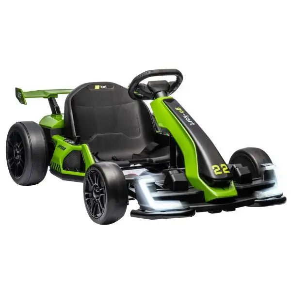 24V Electric Go-Kart for Teens — 300W Motor, Drift Mode, EVA Tires, Adjustable Frame