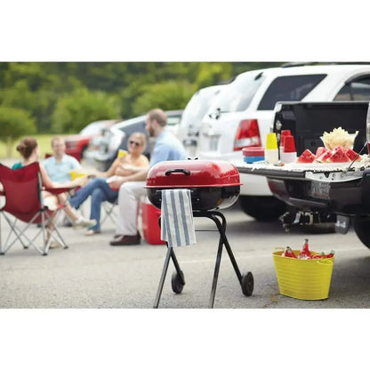 Americana Walk-A-Bout Portable Red Charcoal Grill 4200.0A236