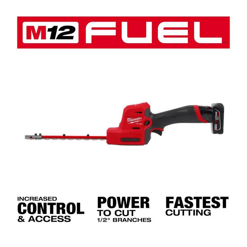 M12 FUEL 8 in. & M18 FUEL 24 in. 12V Lithium-Ion Cordless Hedge Trimmer 2-Tool Kit