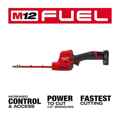 M12 FUEL 8 in. & M18 FUEL 24 in. 12V Lithium-Ion Cordless Hedge Trimmer 2-Tool Kit