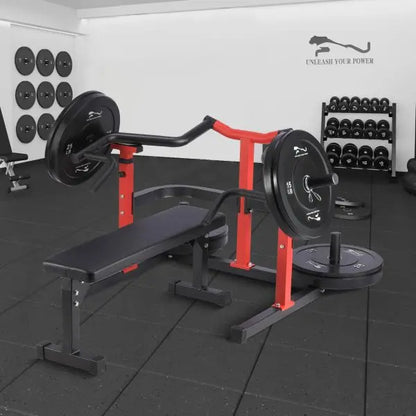 Heavy-Duty Chest Press Machine  1050-LB Capacity with Independent Converging Arms & Adjustable Bench