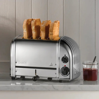 Dualit New Generation 4-Slice Stainless Steel Toaster  Classic Design