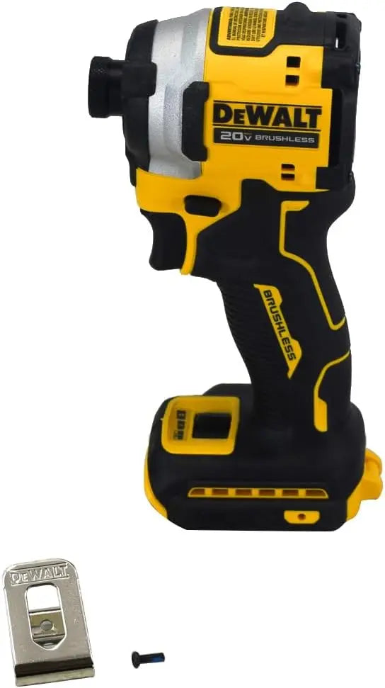 ATOMIC 20V MAX Brushless Compact Impact Driver  0.25″ Bit Capacity, 3-Speed Variable Trigger (Black/Yellow)
