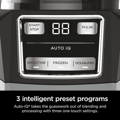 Ninja Auto-IQ Compact Kitchen System  72oz Smart Blender for Smoothies, Doughs, and Frozen Blends