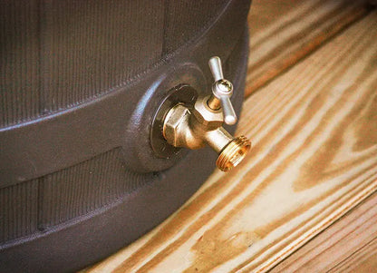 Good Ideas 50-Gallon Rain Barrel for Outdoor Water Conservation