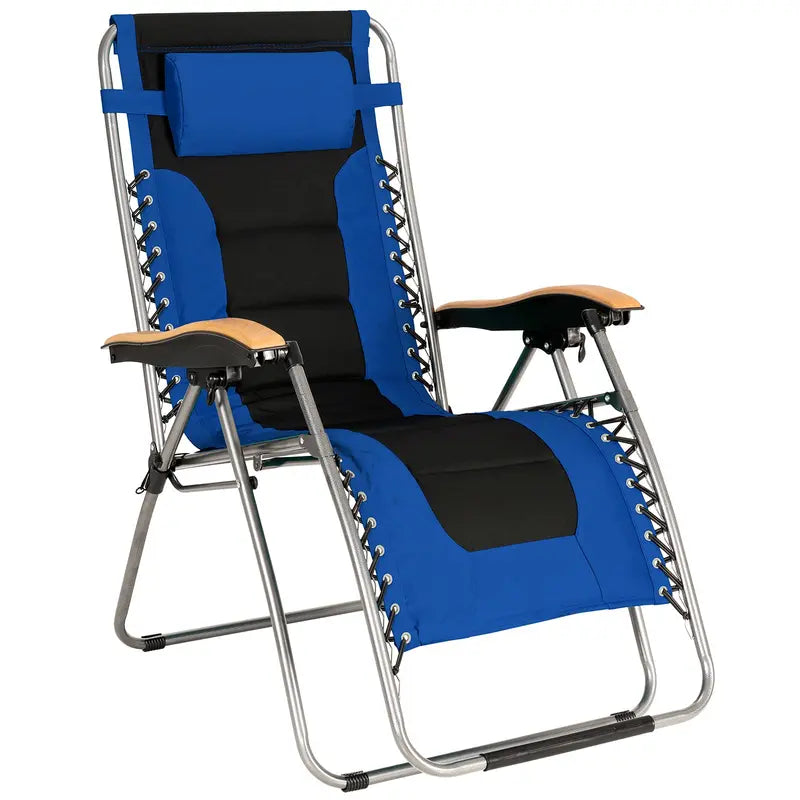 Zero Gravity Reclining Lounge Chair  Compact Foldable Design for Relaxation