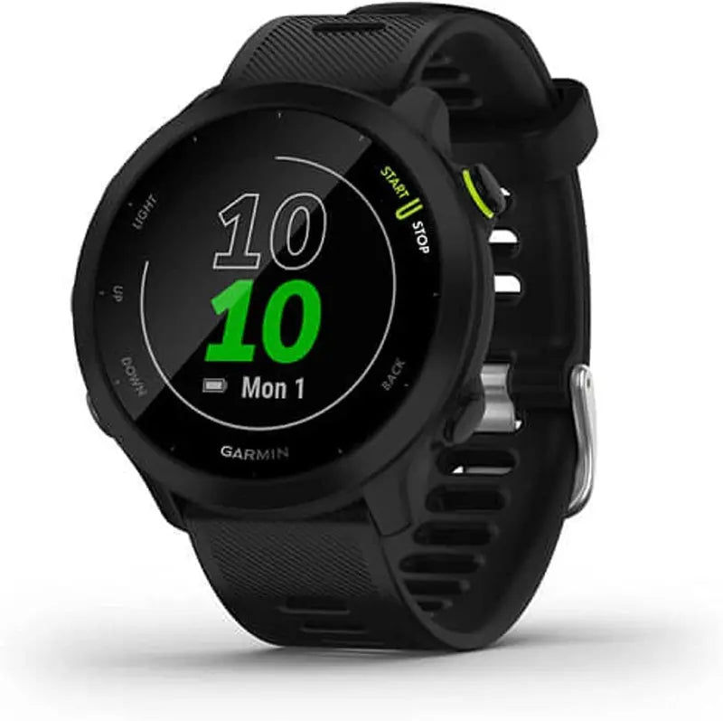 Garmin Forerunner 55 GPS Running Watch  Heart Rate Tracking, PacePro Guidance, 2-Week Battery Life