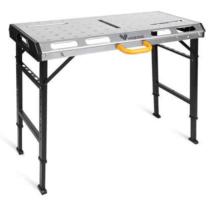 WORKESS Folding Welding Table  Heavy-Duty Adjustable Metal Workbench with 1000 lbs Load Capacity