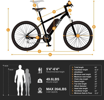 500W Folding Electric Bike for Adults  20 mph, 40-Mile Range, Compact Ebike with Smart Hill Assist