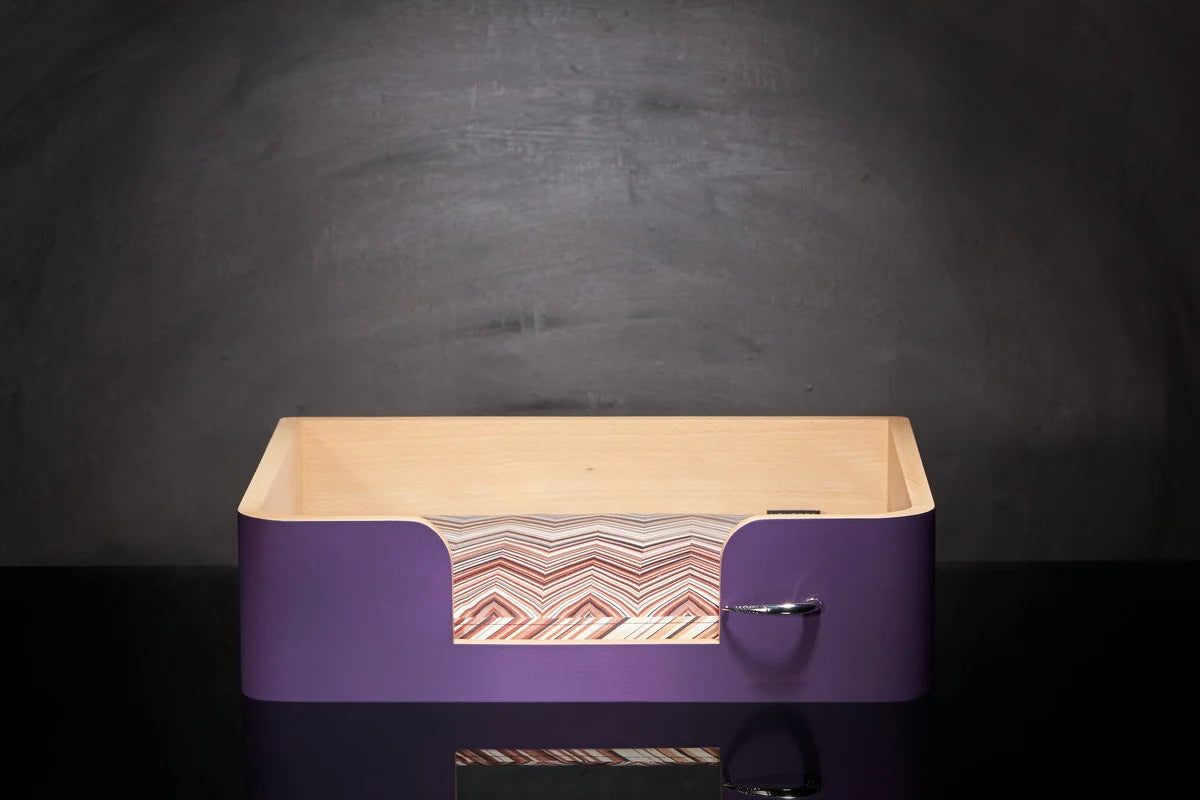 « Drôle de Panier » pour chien - Mauve Campanule