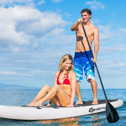 All-in-One Inflatable SUP Board with Telescoping Paddle and Carry Bag