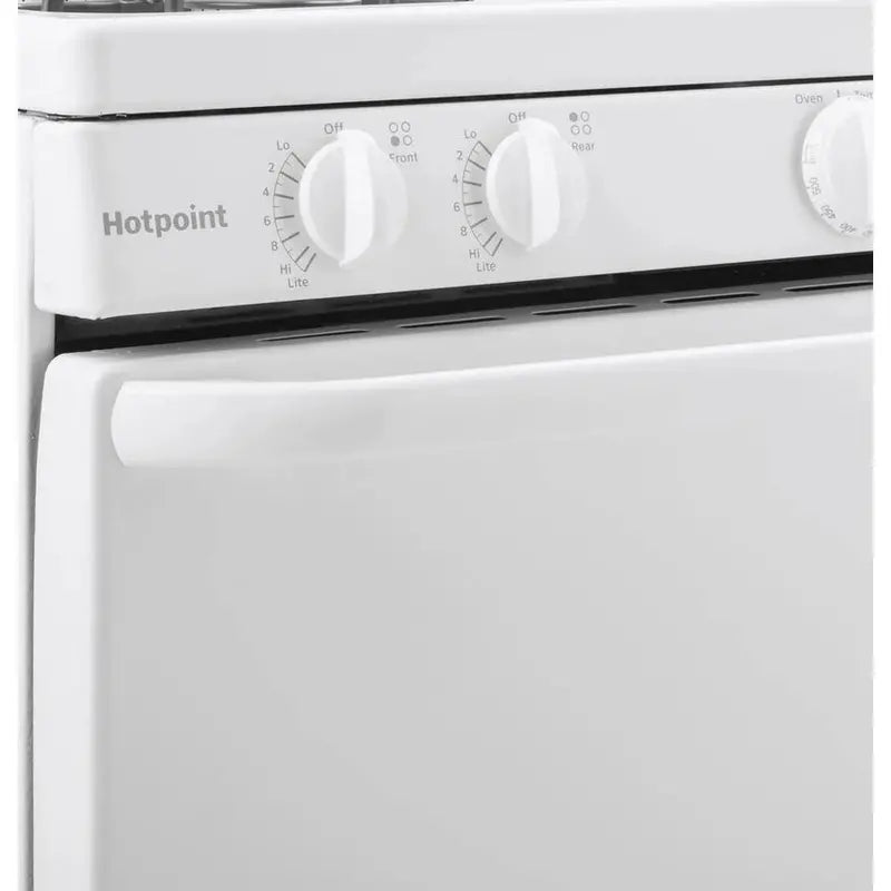 20-Inch 4-Burner Free-Standing Electric Range  White Finish Cooktop and Oven Combo for Compact Kitchens