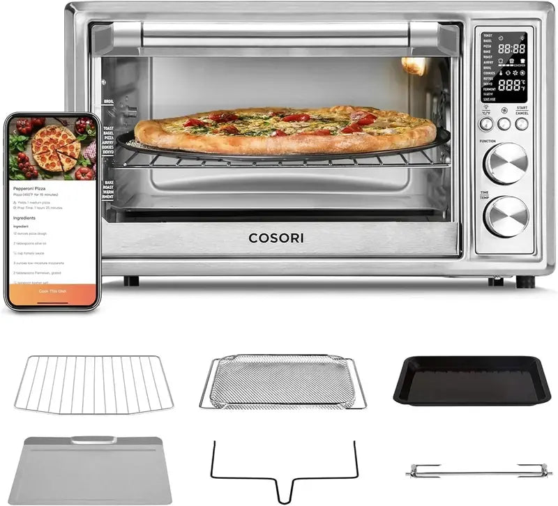 13-in-1 Smart Air Fryer Toaster Oven with App & Voice Control  32-Quart Convection Countertop Oven