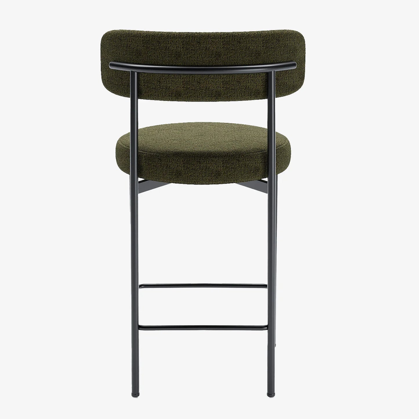Lot de 2 tabourets de bar velours vert Agathe
