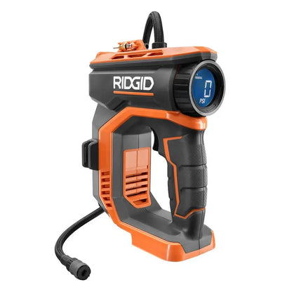 RIDGID 18V Cordless Digital Inflator Kit with 2.0 Ah Battery and Charger R87044KN