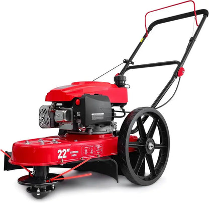 DB6222 Gas-Powered String Trimmer  22-Inch Walk-Behind Model with High Wheels