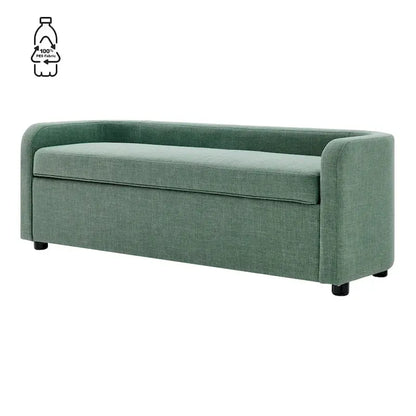 Wendy Storage Bench  Upholstered Footstool with Lift-Top Hidden Compartment for Blankets or Accessories