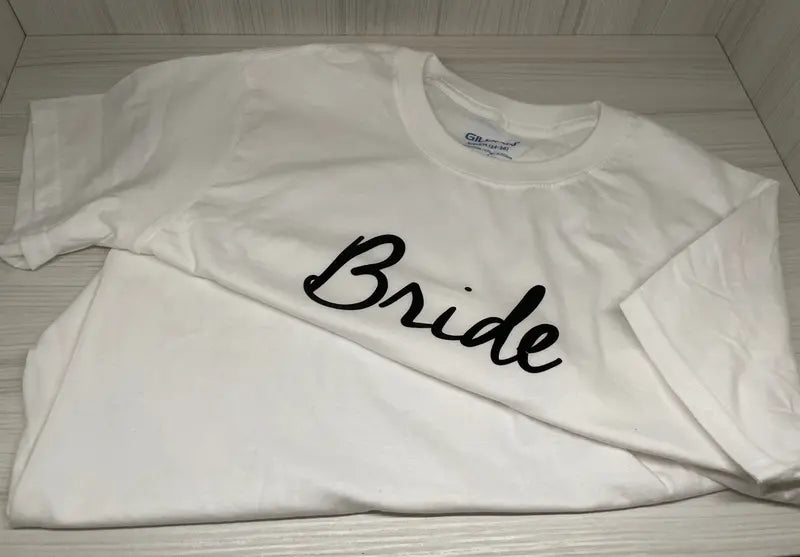 Bride and Groom Themed T-Shirts for Wedding Parties