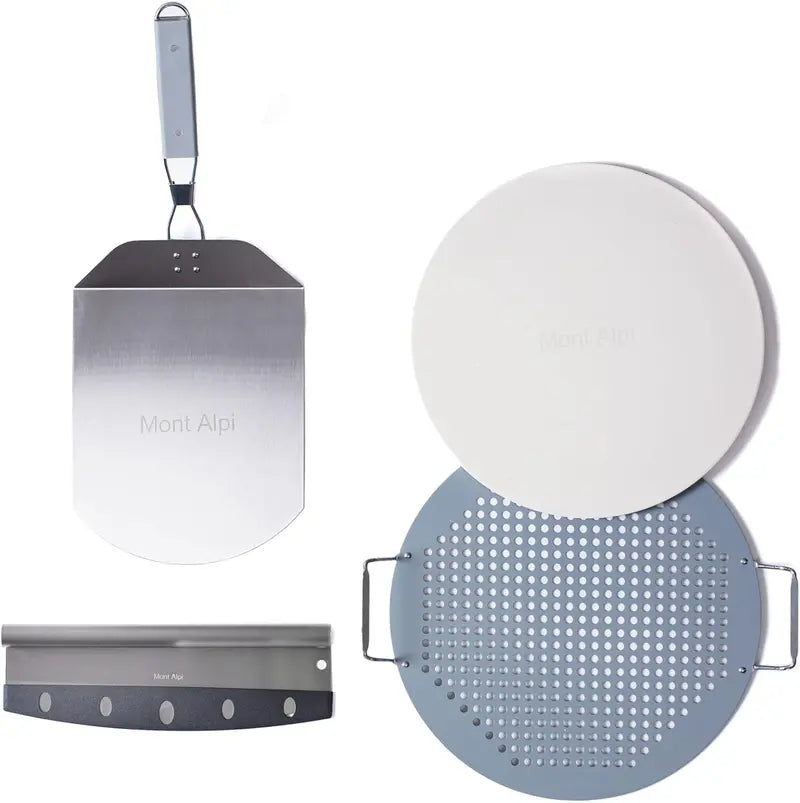 12,000 BTU Portable Multi-Fuel Pizza Oven: Stainless Steel Countertop Grill for Outdoor Baking & Roasting