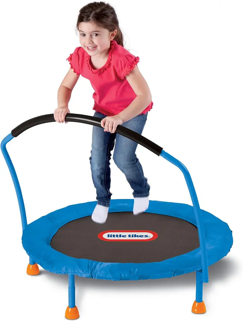 Little Tikes 3-Foot Trampoline  Kid-Sized Bouncing Mat with Safety Enclosure