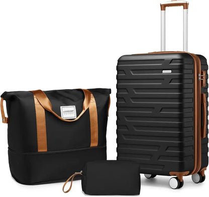 6-Piece Lightweight Expandable Hardshell Luggage Set  TSA-Approved Carry-On & Checked Suitcases with Spinner Wheels