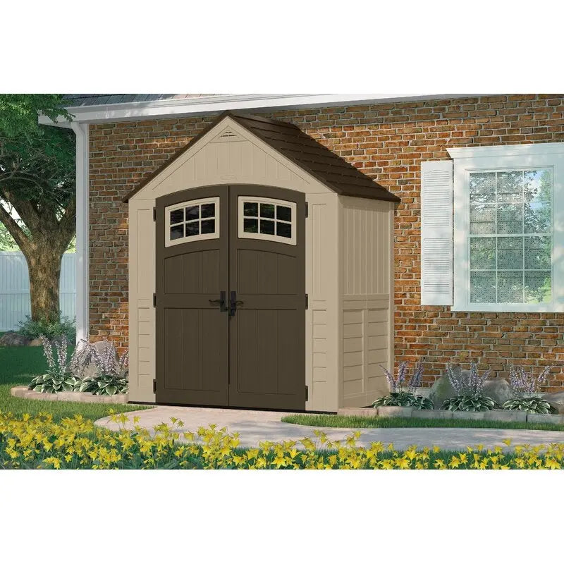 Sutton Outdoor Resin Shed  7.5 ft Wide x 4 ft Deep