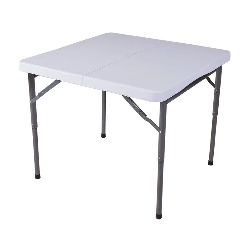 Plastic Development 844FIH Steel Frame Foldable 34-inch Vinyl Card Table, White