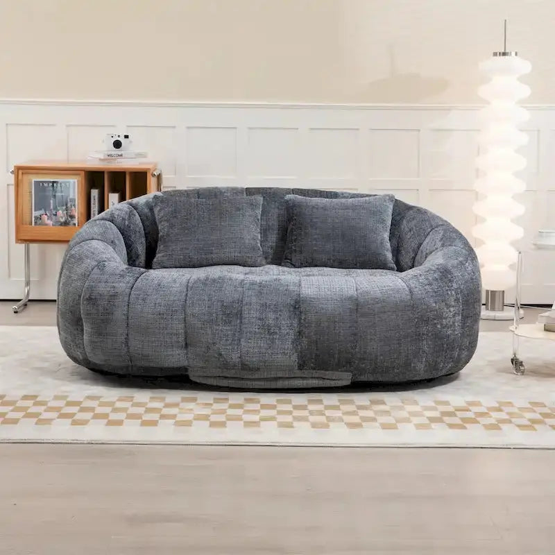 Adult-Sized Multi-Hue Bean Bag Lounge Chair