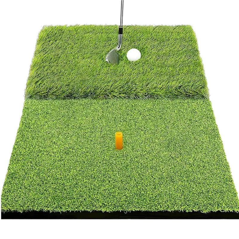 Dual-Surface Foldable Golf Practice Mat  Indoor/Outdoor Turf for Drills and Short Game
