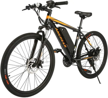 Ancheer 350W Electric Mountain Bike  26-Inch Adult E-Bike with Removable Battery & 20 MPH Top Speed