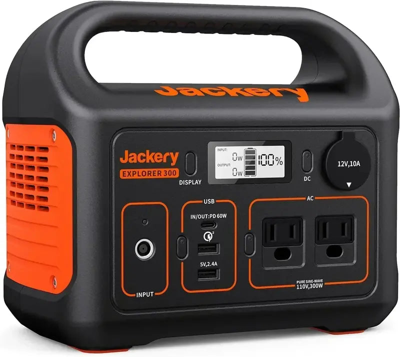 Explorer 300 Portable Power Station  293Wh Solar-Ready Lithium Backup Generator for Camping & Emergencies