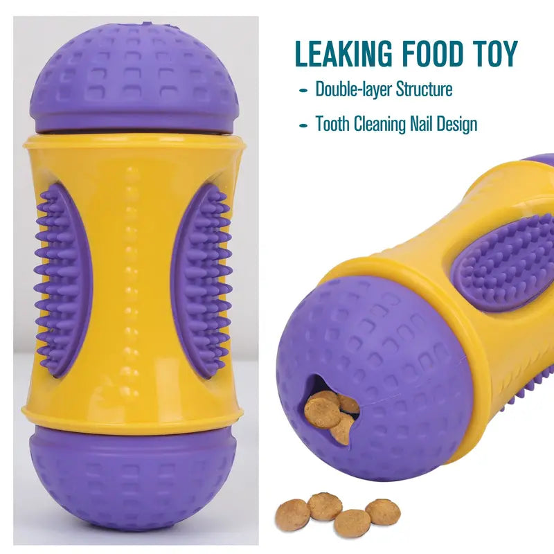Toplive Dog Chew Toys for Aggressive Chewers, Puppy Teething Chew Toy Tough Dog Toys With Natural Rubber for Small Medium Large Breeds, Teeth Cleaning and Gum Massage for Small Medium Large Dog Purple