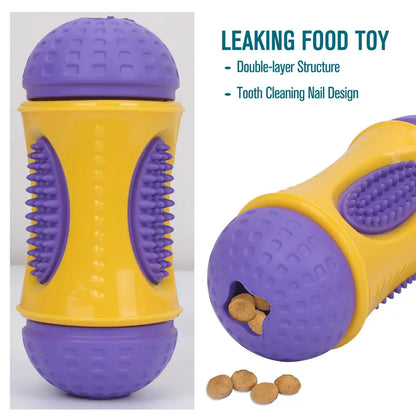 Toplive Dog Chew Toys for Aggressive Chewers, Puppy Teething Chew Toy Tough Dog Toys With Natural Rubber for Small Medium Large Breeds, Teeth Cleaning and Gum Massage for Small Medium Large Dog Purple