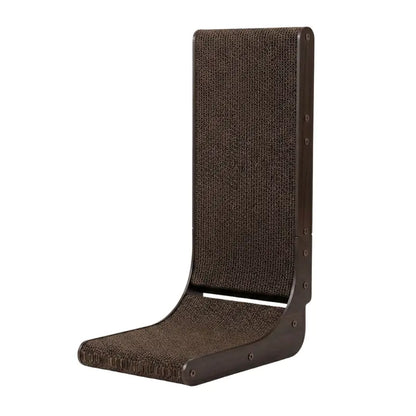L-Shaped Cardboard Cat Scratcher Featuring Vertical and Horizontal Surfaces