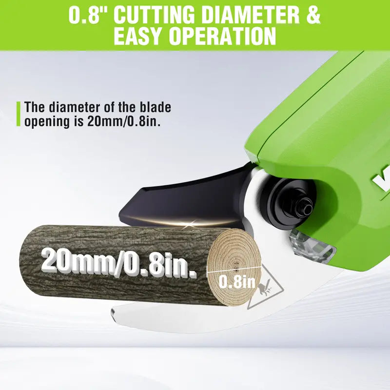 WORKPRO 7.2V Cordless Pruning Shears  0.8″ Cutting Capacity, Rechargeable