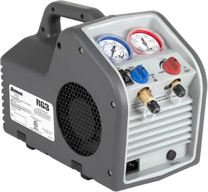 Portable Refrigerant Recovery Machine  115V/60Hz, Liquid & Vapor Compatible, Robinair White Model