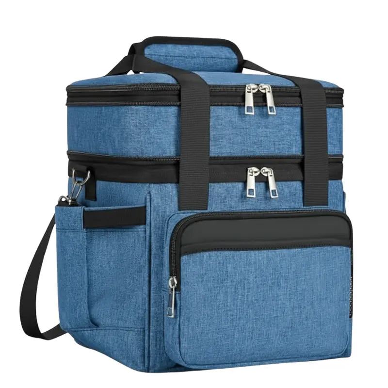 Expandable Insulated Lunch Bag  Dual Capacity (15L/22L), Leak-Resistant Design