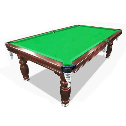 Classic Slate-Finished 8-Foot Pool Table  Walnut Wood Frame with Full Cue & Ball Set for Home Use
