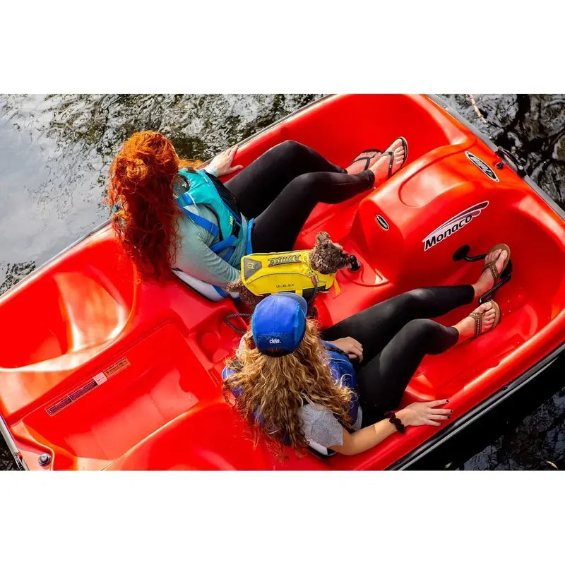 Pelican Monaco 5-Seat Pedal Boat  Adjustable Seating, Red & White Design