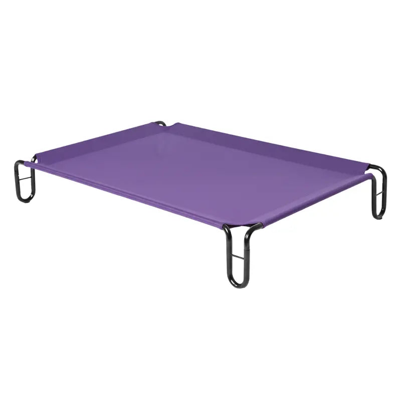 Elevated Outdoor-Ready Dog Cot Bed with Breathable Mesh and Powder-Coated Steel Frame