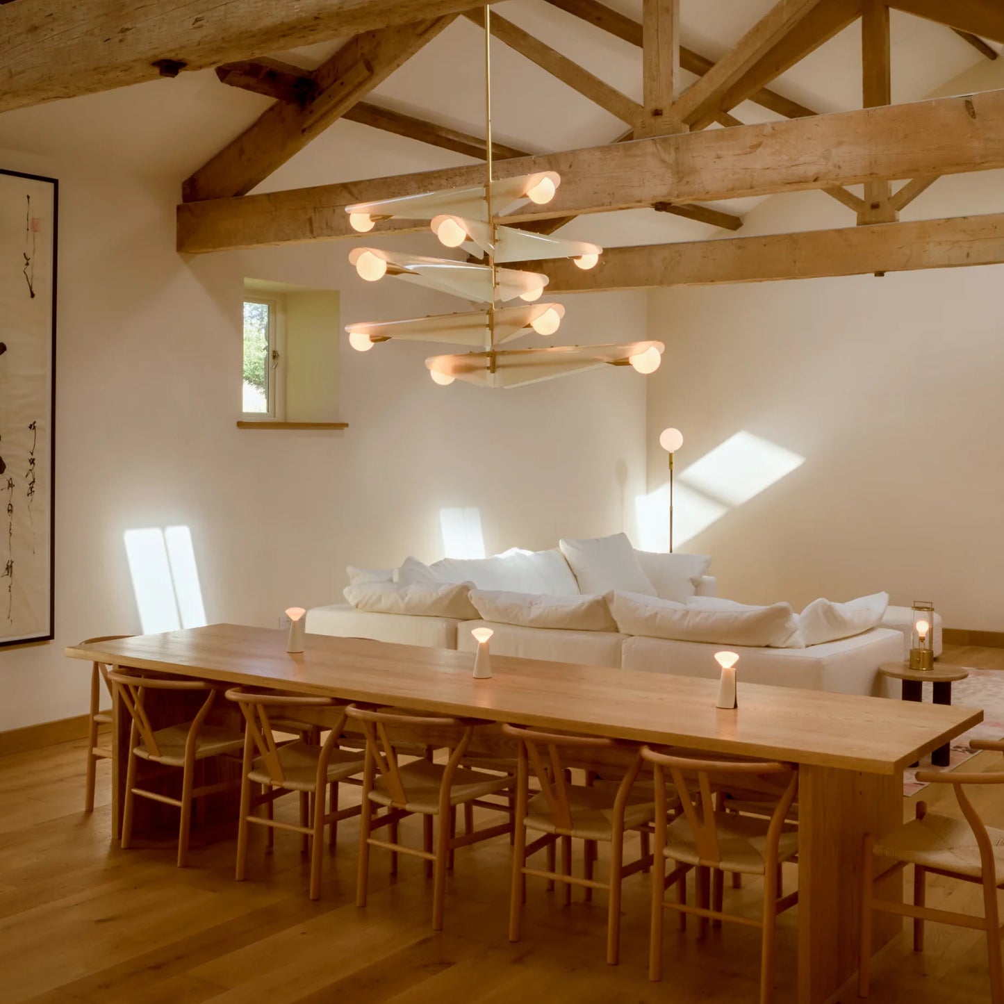 Sycamore Chandelier 5 Tiers in Dusk Pink