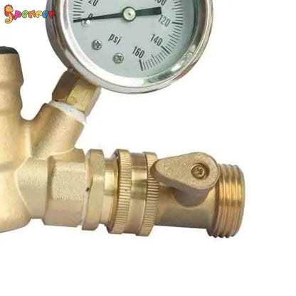 1/2Pack Garden Hose Brass Shut Off Valve, 3/4” Thread Heavy Duty Water Hose Connector Shut off Ball Valve Faucet Hose Adapter