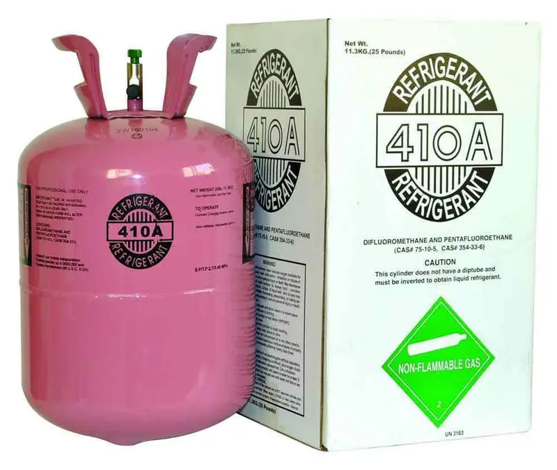 New Factory-Sealed 25-LB R410A Refrigerant Cylinder