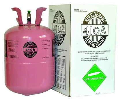 New Factory-Sealed 25-LB R410A Refrigerant Cylinder
