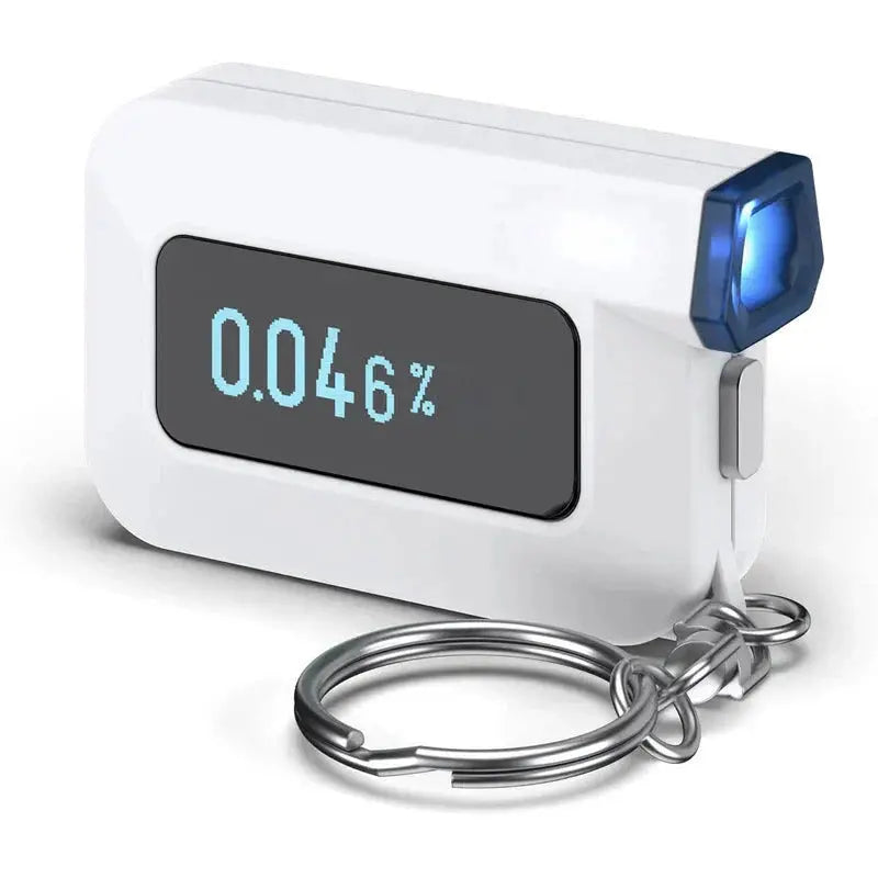 C6 Keychain Breathalyzer (2-Pack)  Lab-Grade Accuracy with iOS & Android Smartphone Integration